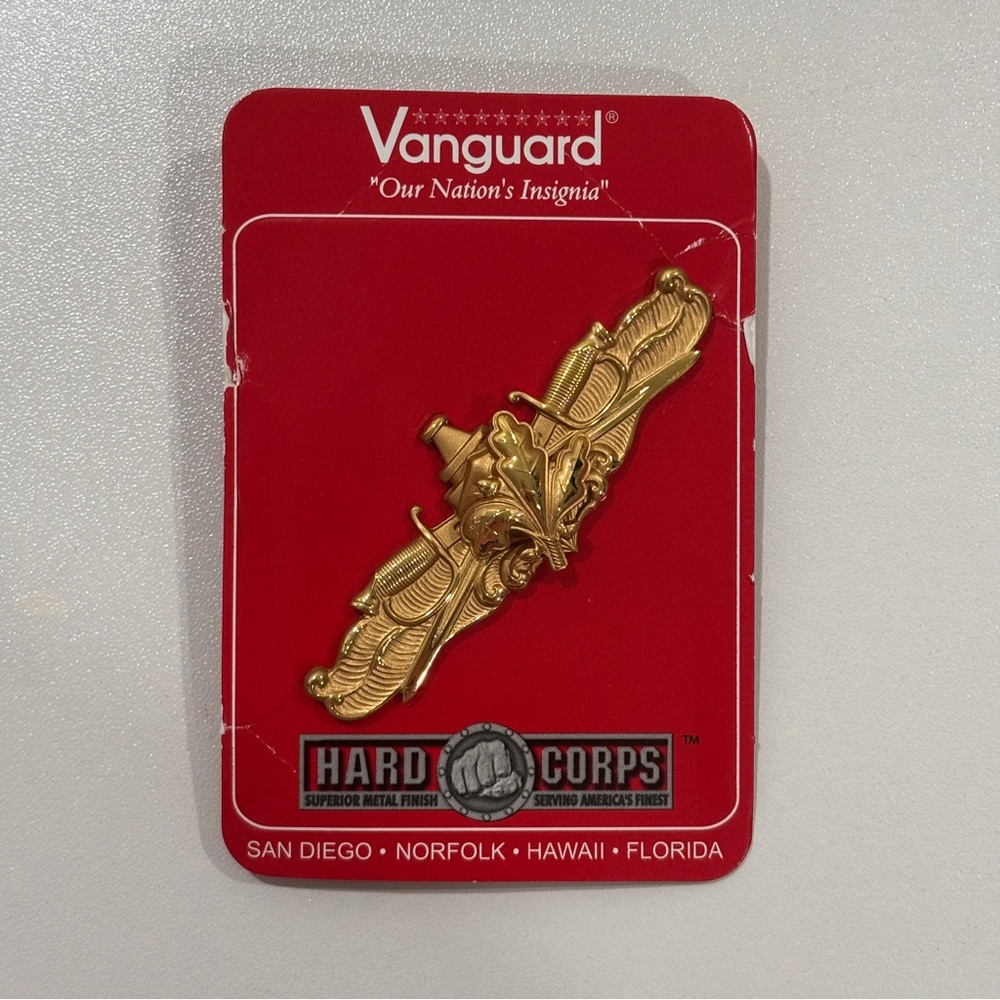 Vanguard Navy Surface Warfare Supply Officer Badge